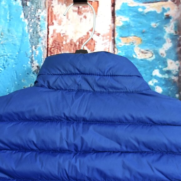Men's Hawke & Co Reversible Lightweight Packable Down Filled Vest Blue PRE-OWNED - Picture 9 of 10